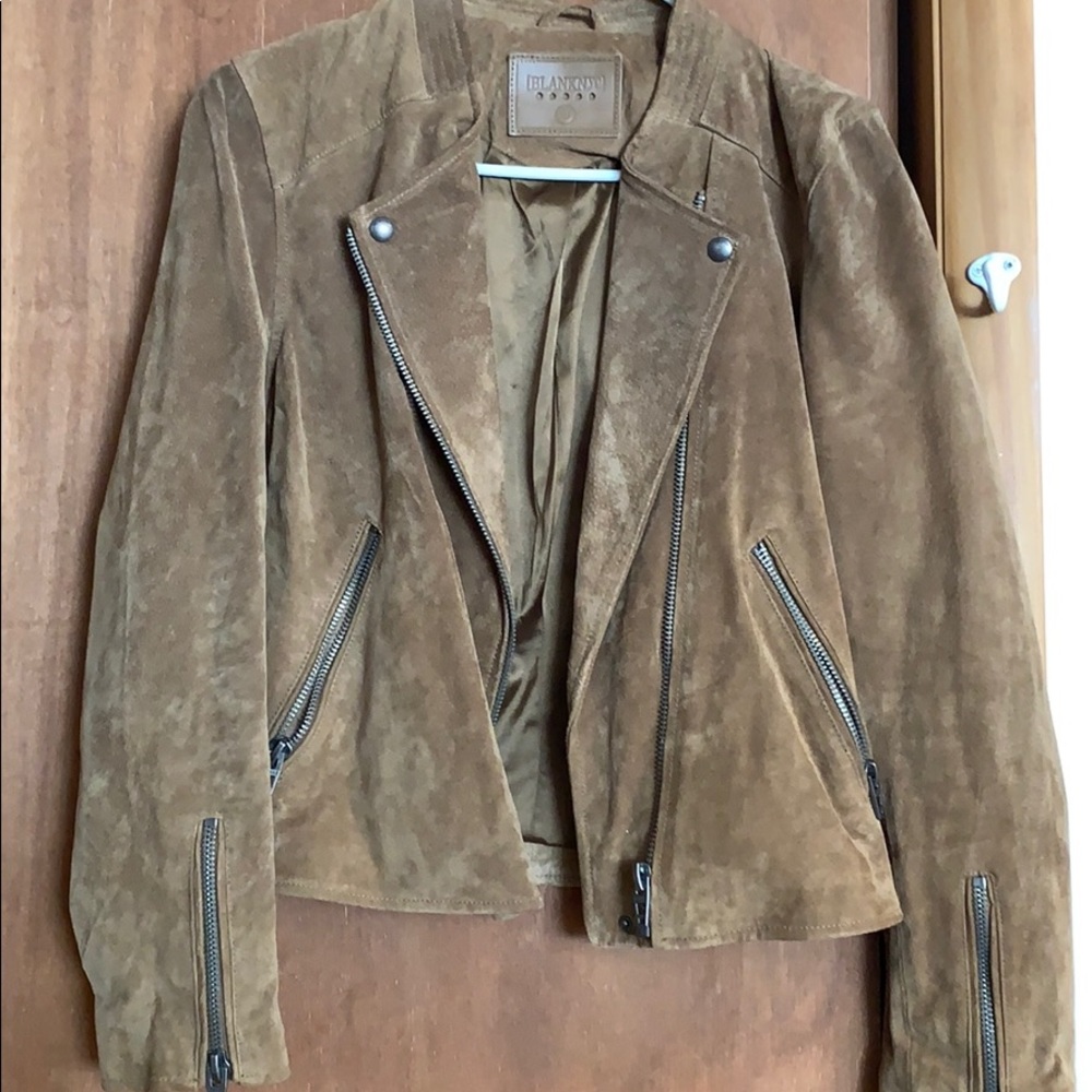 Blank NYC suede Moto jacket